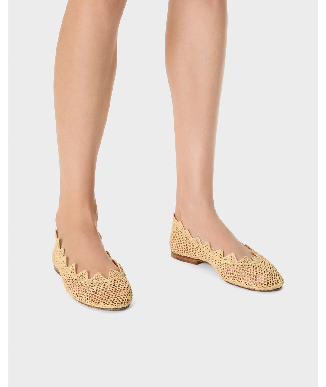 Odissì Бежевые балетки, фото 5