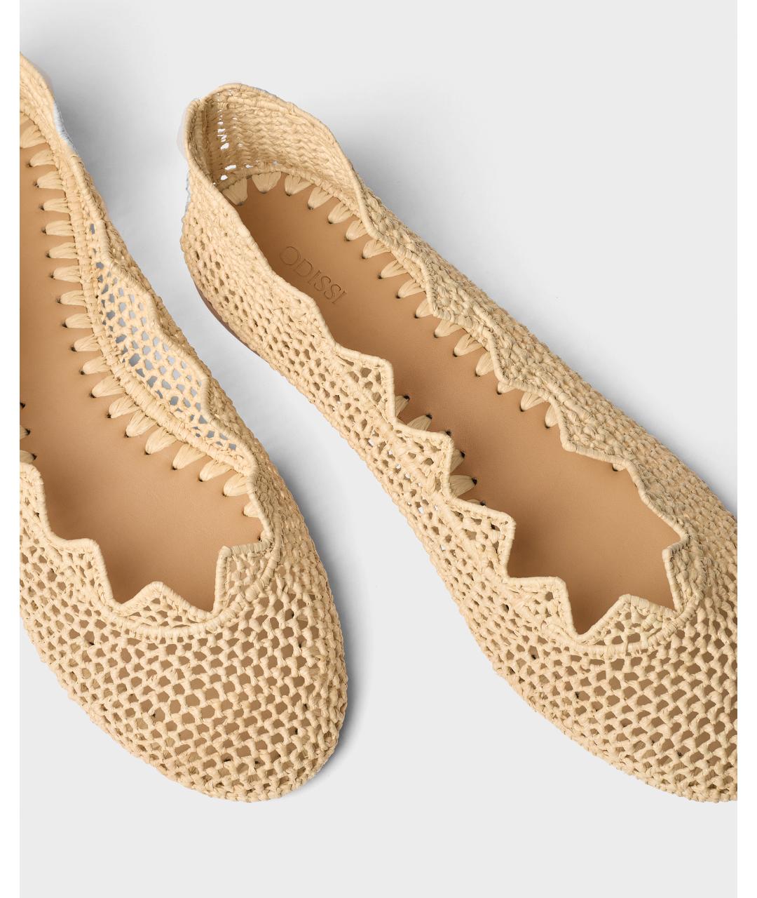 Odissì Бежевые балетки, фото 4