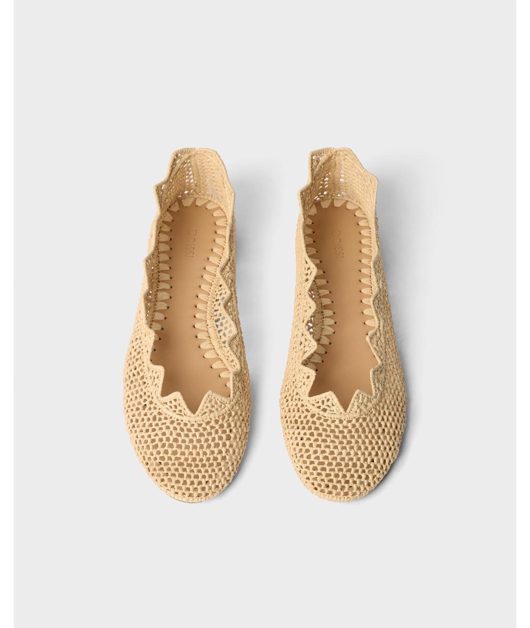 Odissì Бежевые балетки, фото 3