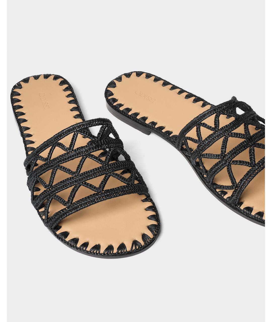 Odissì Черные шлепанцы, фото 4