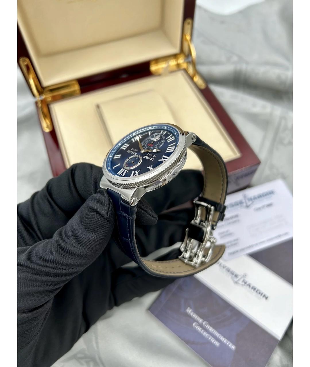 Ulysse Nardin Темно-синие часы, фото 4