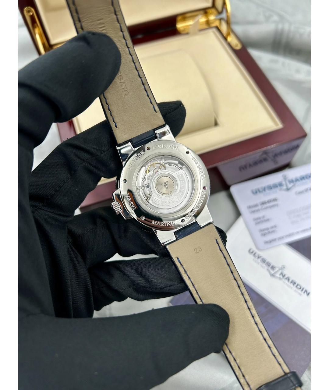 Ulysse Nardin Темно-синие часы, фото 5
