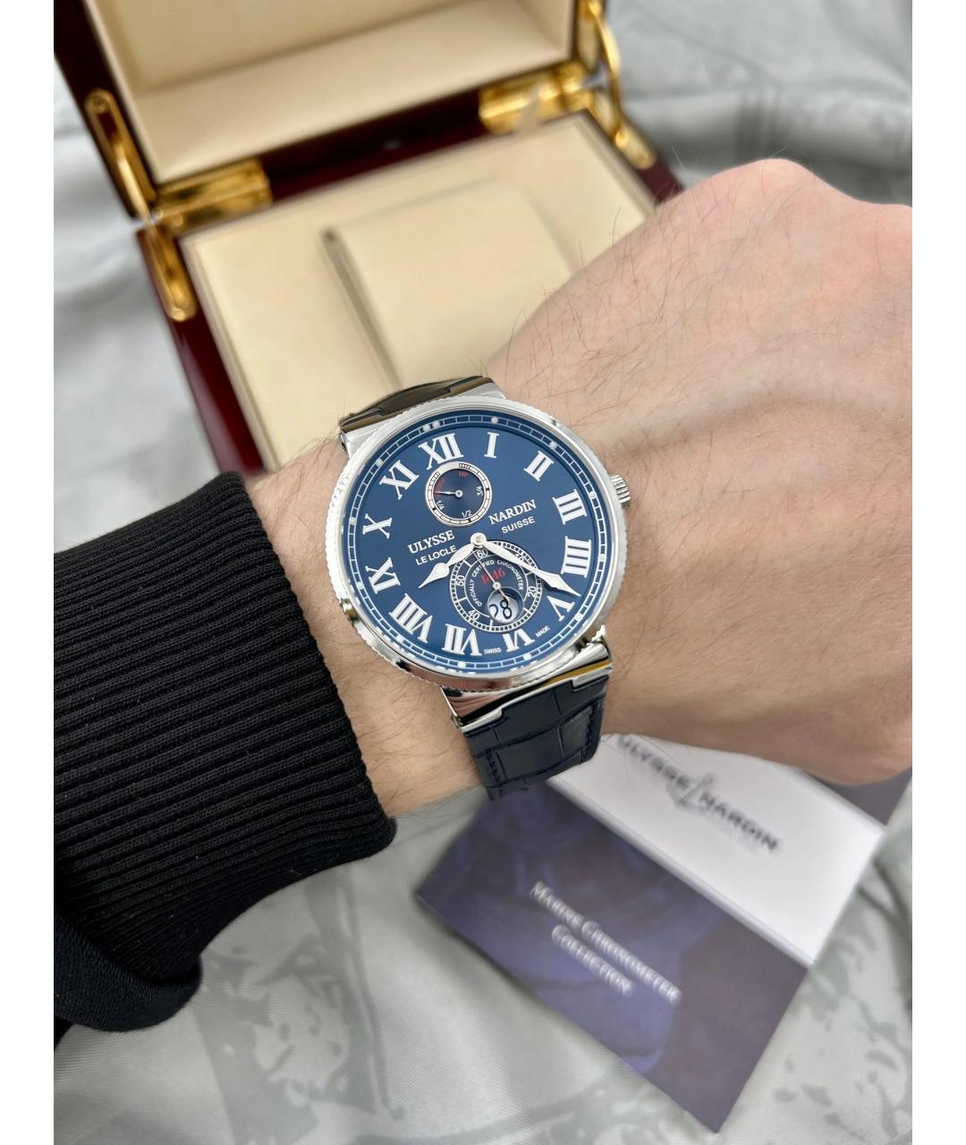 Ulysse Nardin Темно-синие часы, фото 7