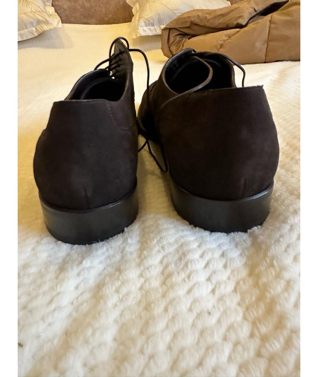 BRIONI Коричневые замшевые туфли, фото 4