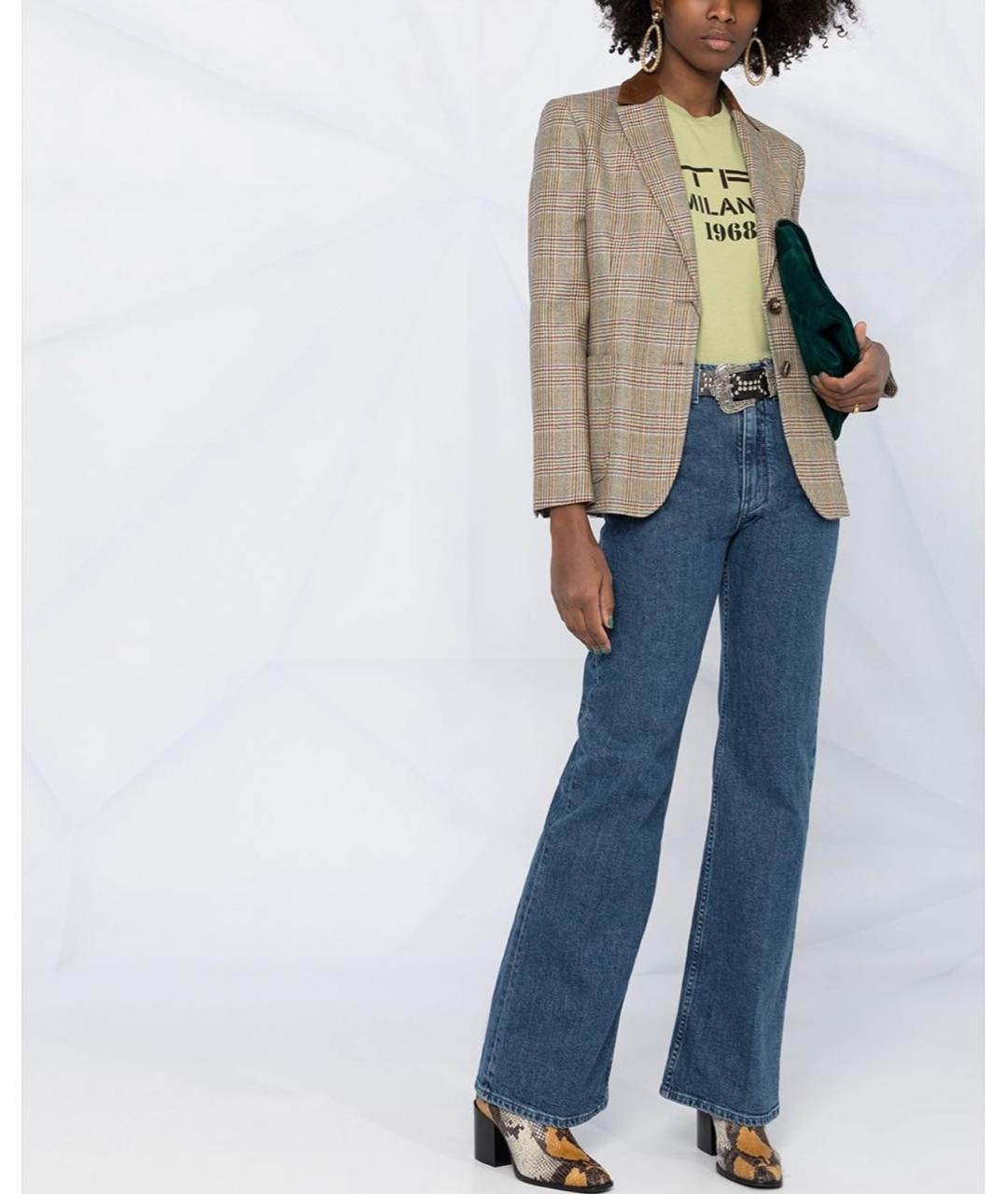 ETRO Салатовая хлопковая футболка, фото 5