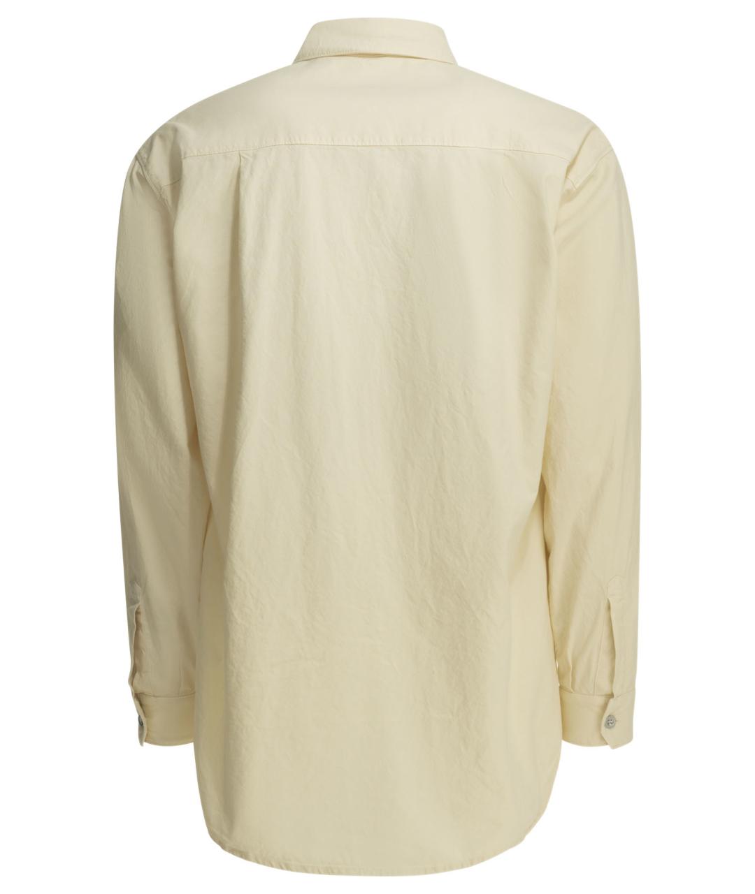 STONE ISLAND Бежевая хлопковая кэжуал рубашка, фото 2