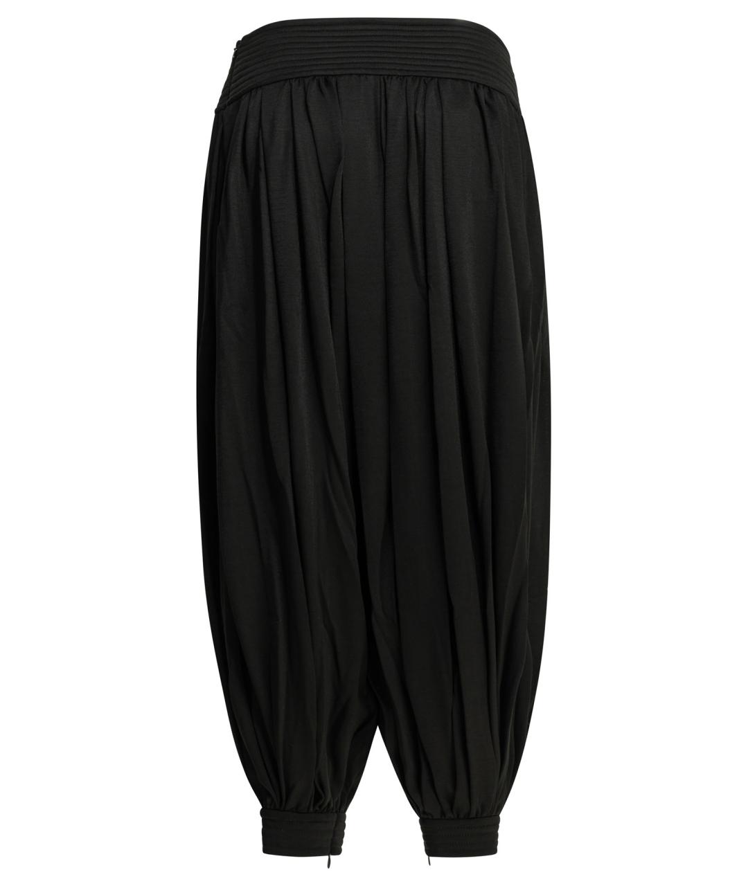 ALAIA Черные шерстяные прямые брюки, фото 2