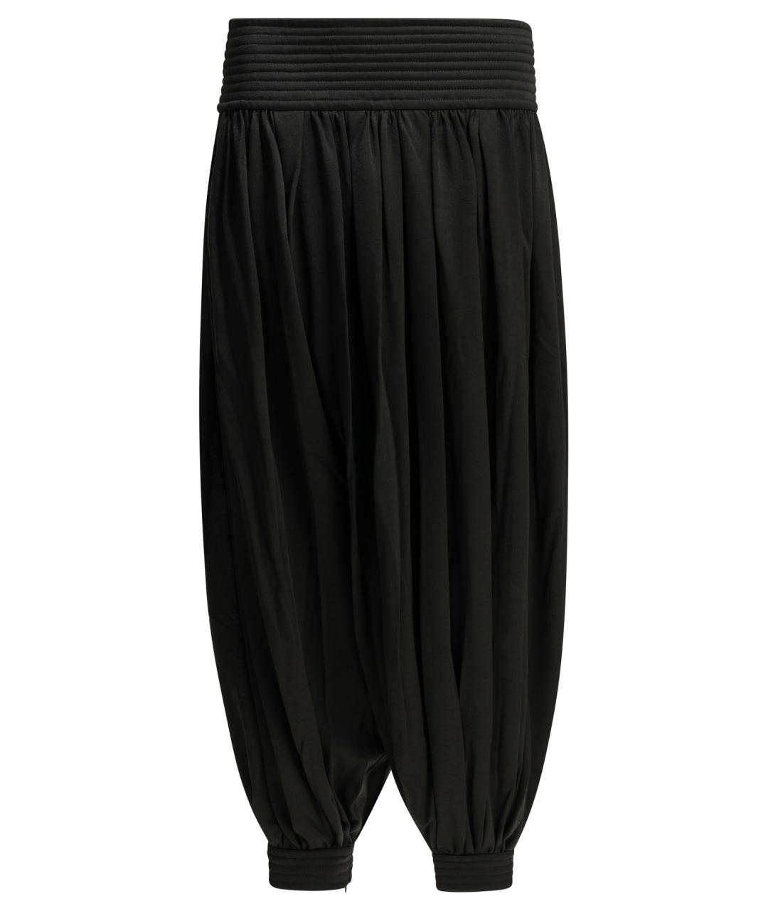 ALAIA Черные шерстяные прямые брюки, фото 1