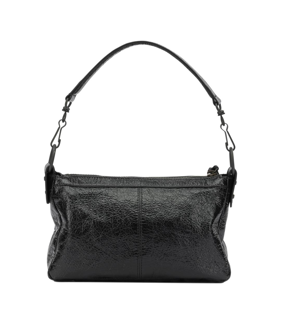BALENCIAGA Черная кожаная сумка через плечо, фото 3