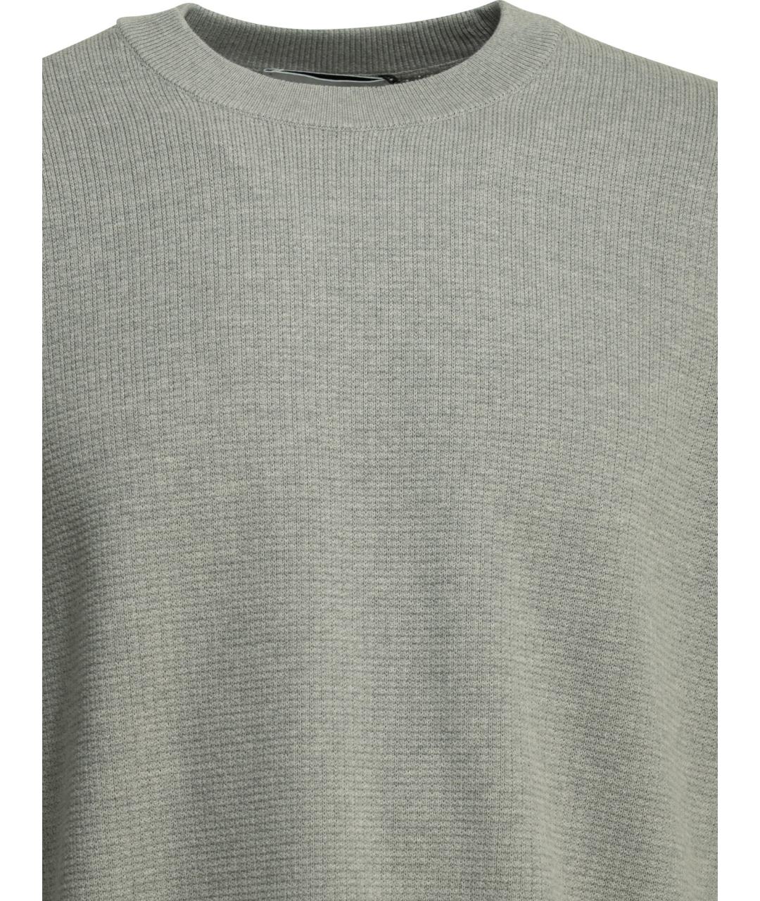 STONE ISLAND Серый хлопковый джемпер / свитер, фото 3