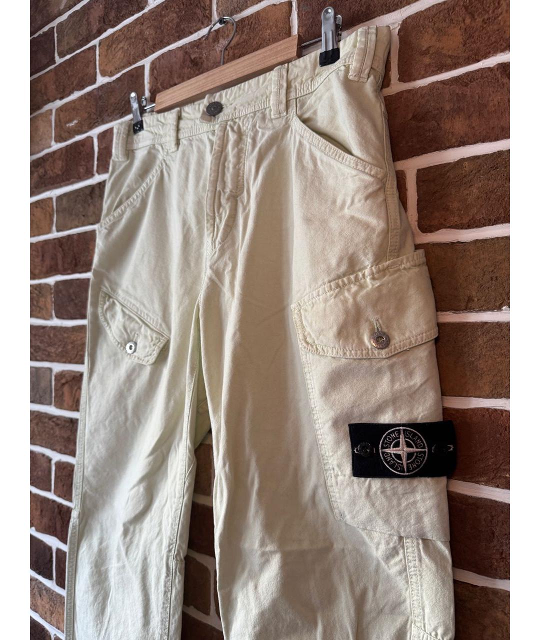 STONE ISLAND Хлопковые повседневные брюки, фото 3