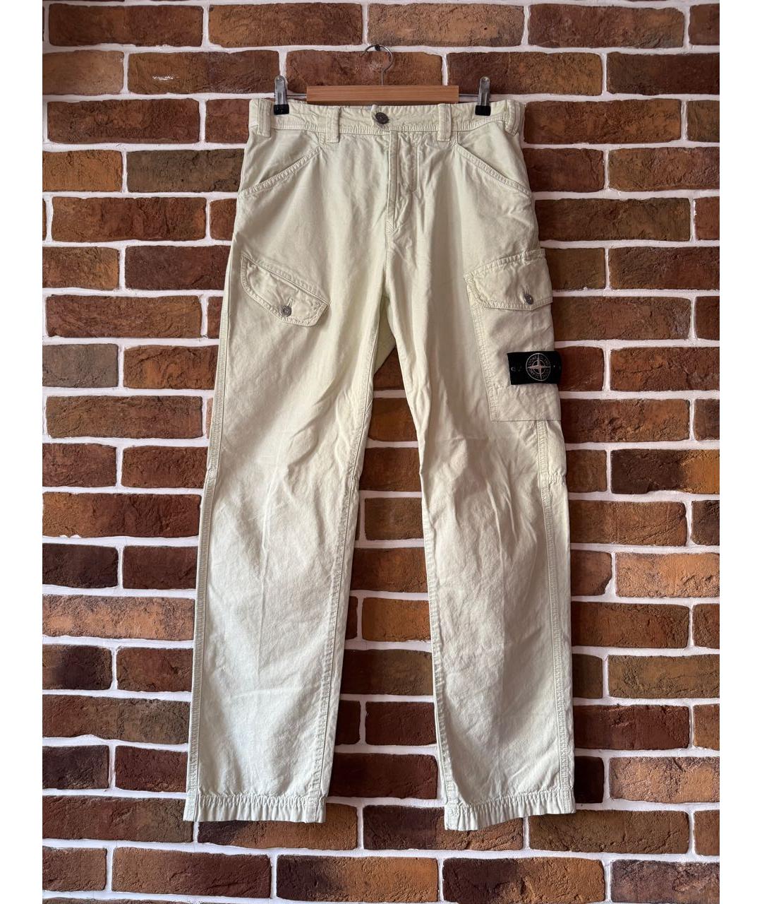 STONE ISLAND Хлопковые повседневные брюки, фото 9