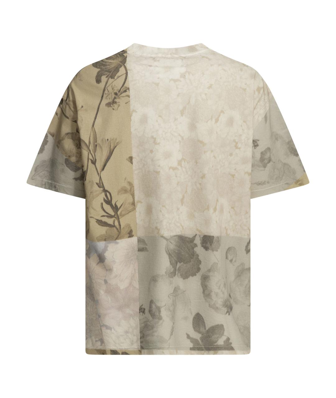 MAISON MARGIELA Бежевая хлопковая футболка, фото 2