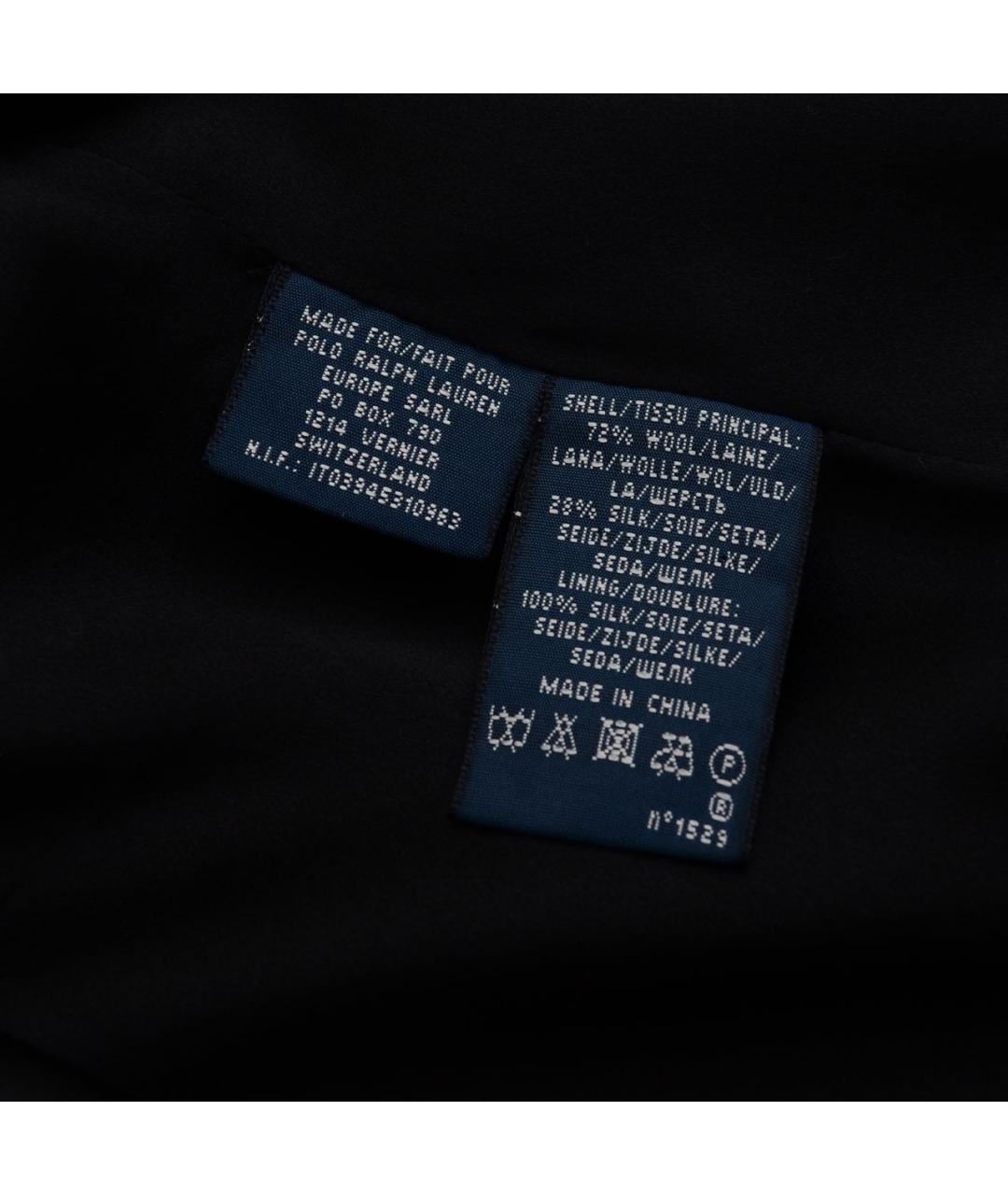RALPH LAUREN Черный шелковый жакет/пиджак, фото 5
