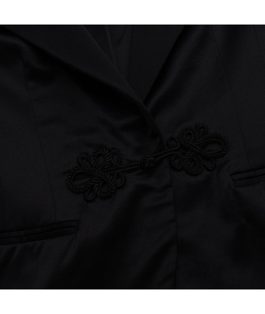 RALPH LAUREN Черный шелковый жакет/пиджак, фото 4
