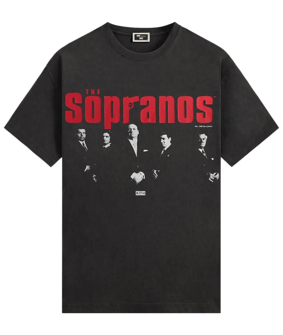 KITH Черная хлопковая футболка, фото 7