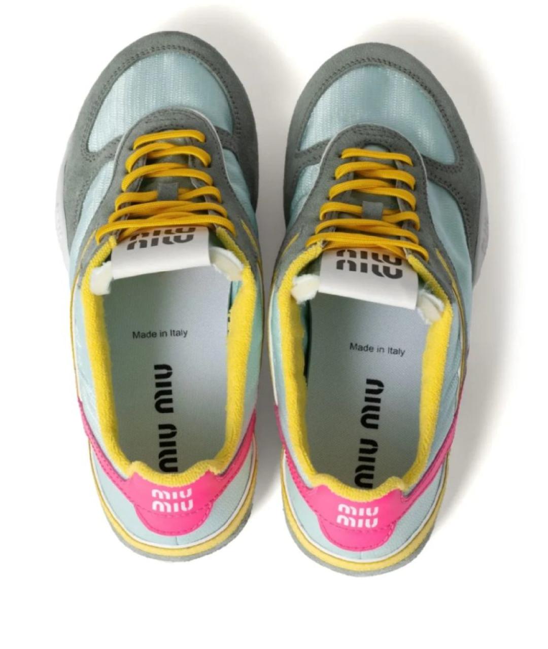 MIU MIU Мульти текстильные кеды, фото 4