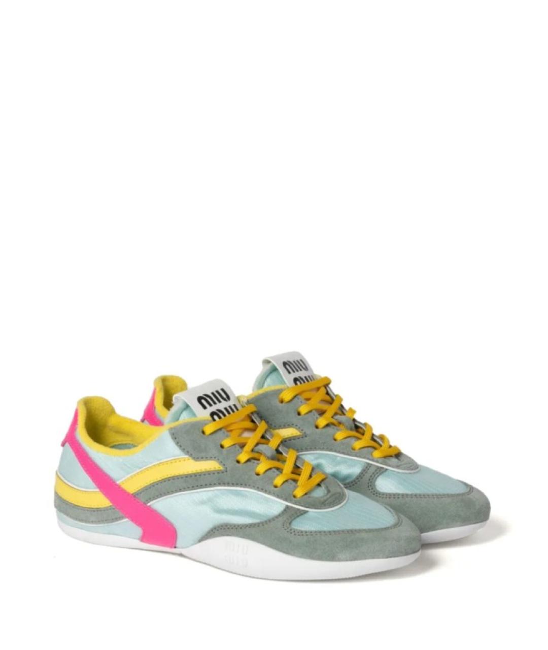 MIU MIU Мульти текстильные кеды, фото 3