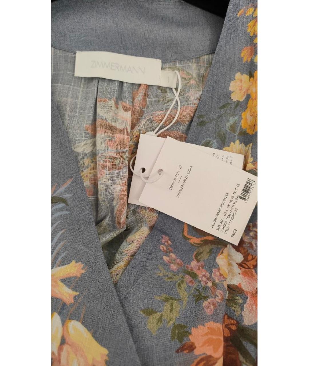 ZIMMERMANN Мульти хлопковое повседневное платье, фото 3