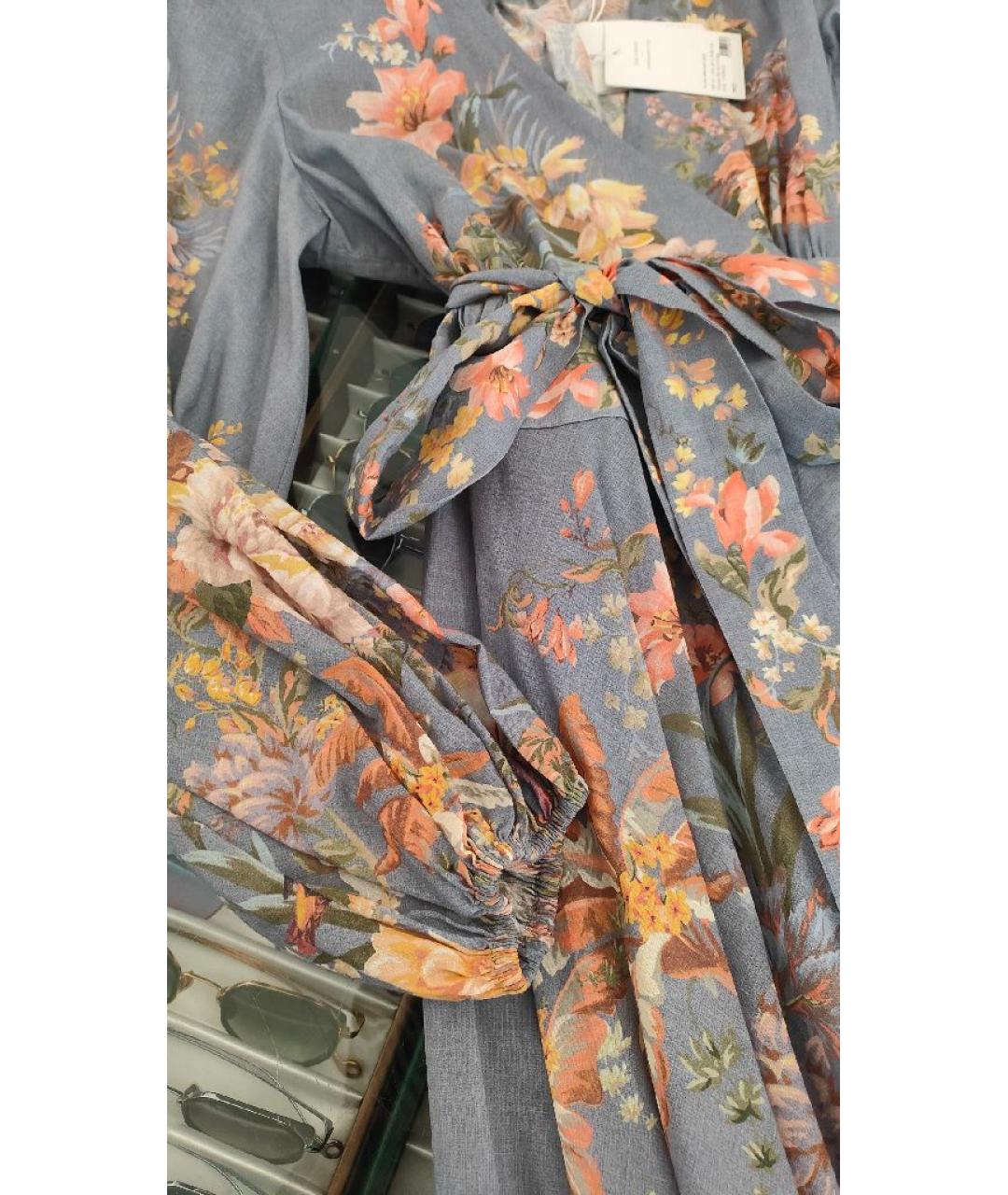 ZIMMERMANN Мульти хлопковое повседневное платье, фото 4