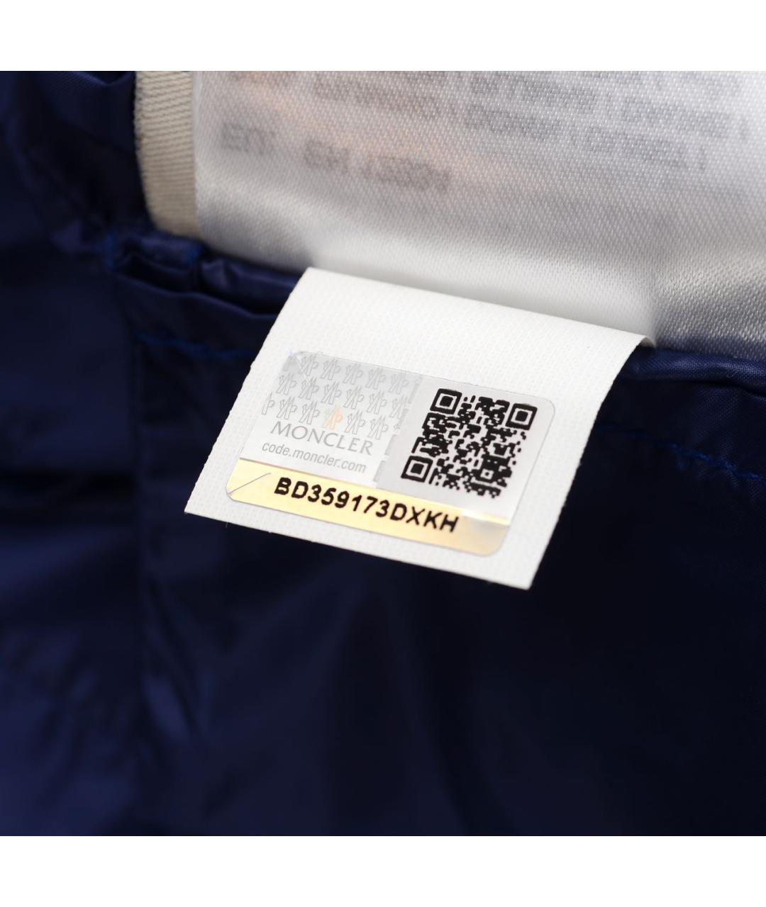 MONCLER Синий полиэстеровый пуховик, фото 8