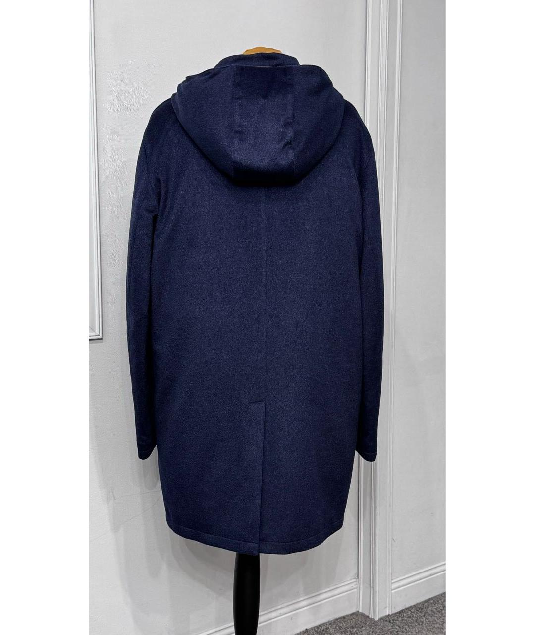 KITON Синее кашемировое пальто, фото 3