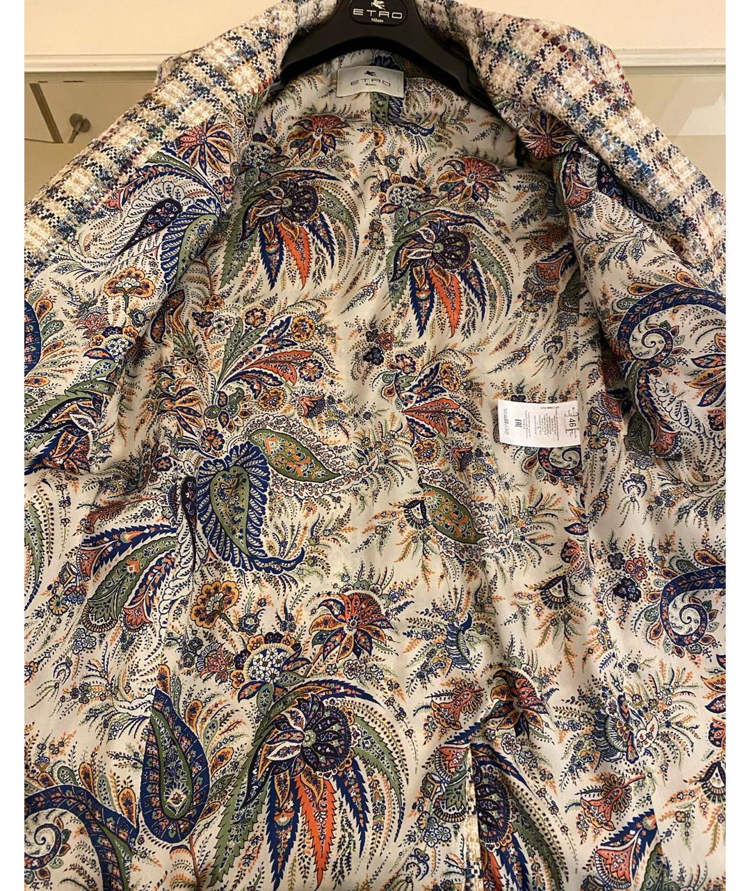 ETRO Бежевое хлопковое пальто, фото 5