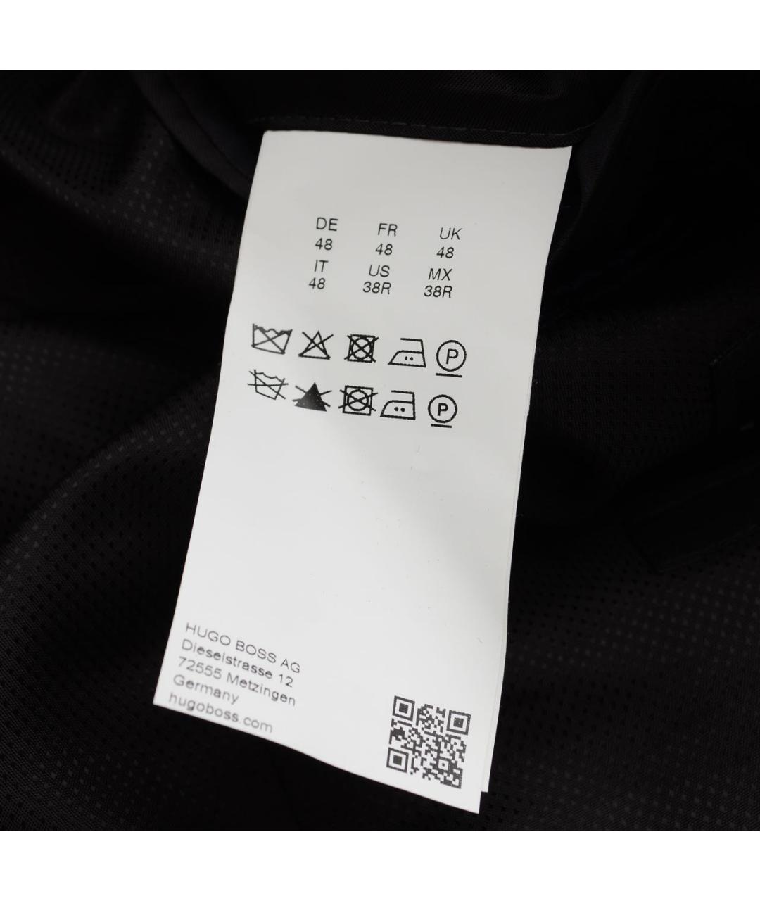 HUGO BOSS Черный шерстяной пиджак, фото 7