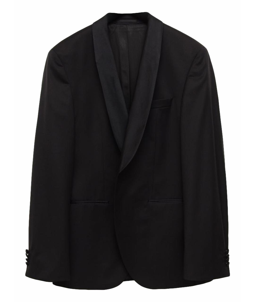 HUGO BOSS Черный шерстяной пиджак, фото 1