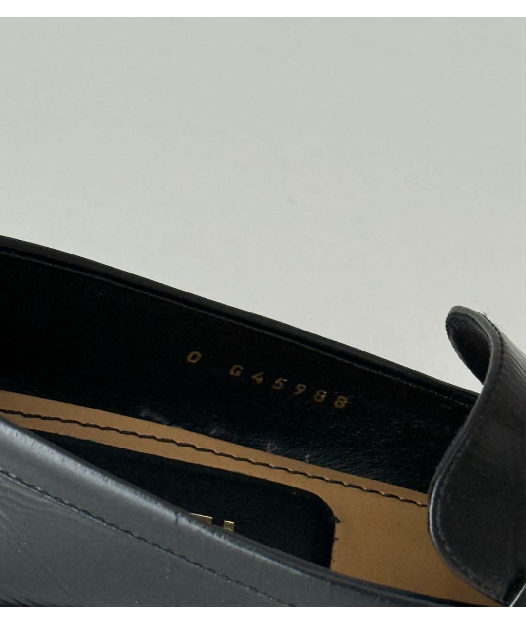 CHANEL Черные кожаные лоферы, фото 5