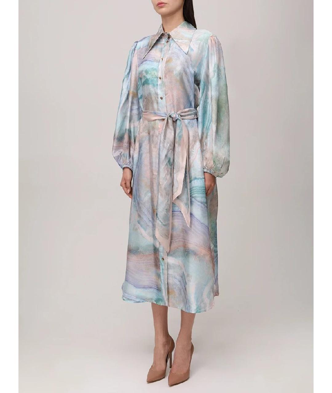 ZIMMERMANN Мульти шелковое платье, фото 7