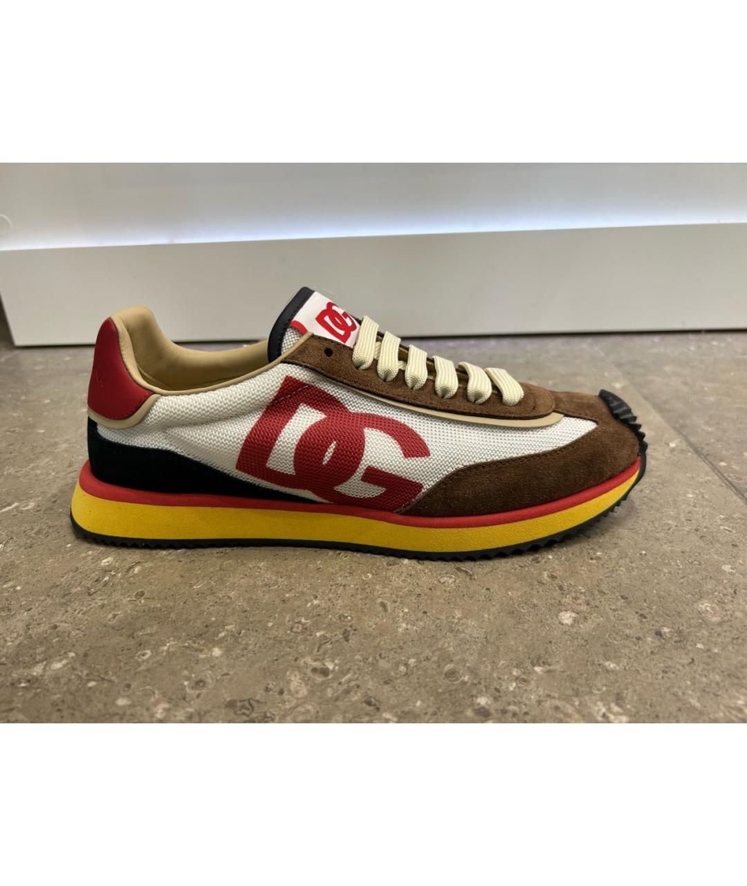 DOLCE&GABBANA Мульти замшевые низкие кроссовки / кеды, фото 9