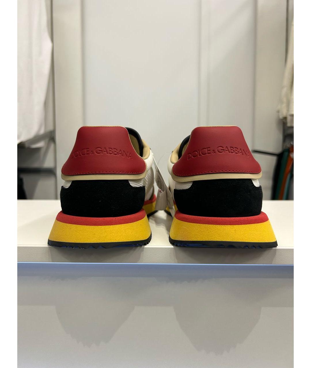 DOLCE&GABBANA Мульти замшевые низкие кроссовки / кеды, фото 4