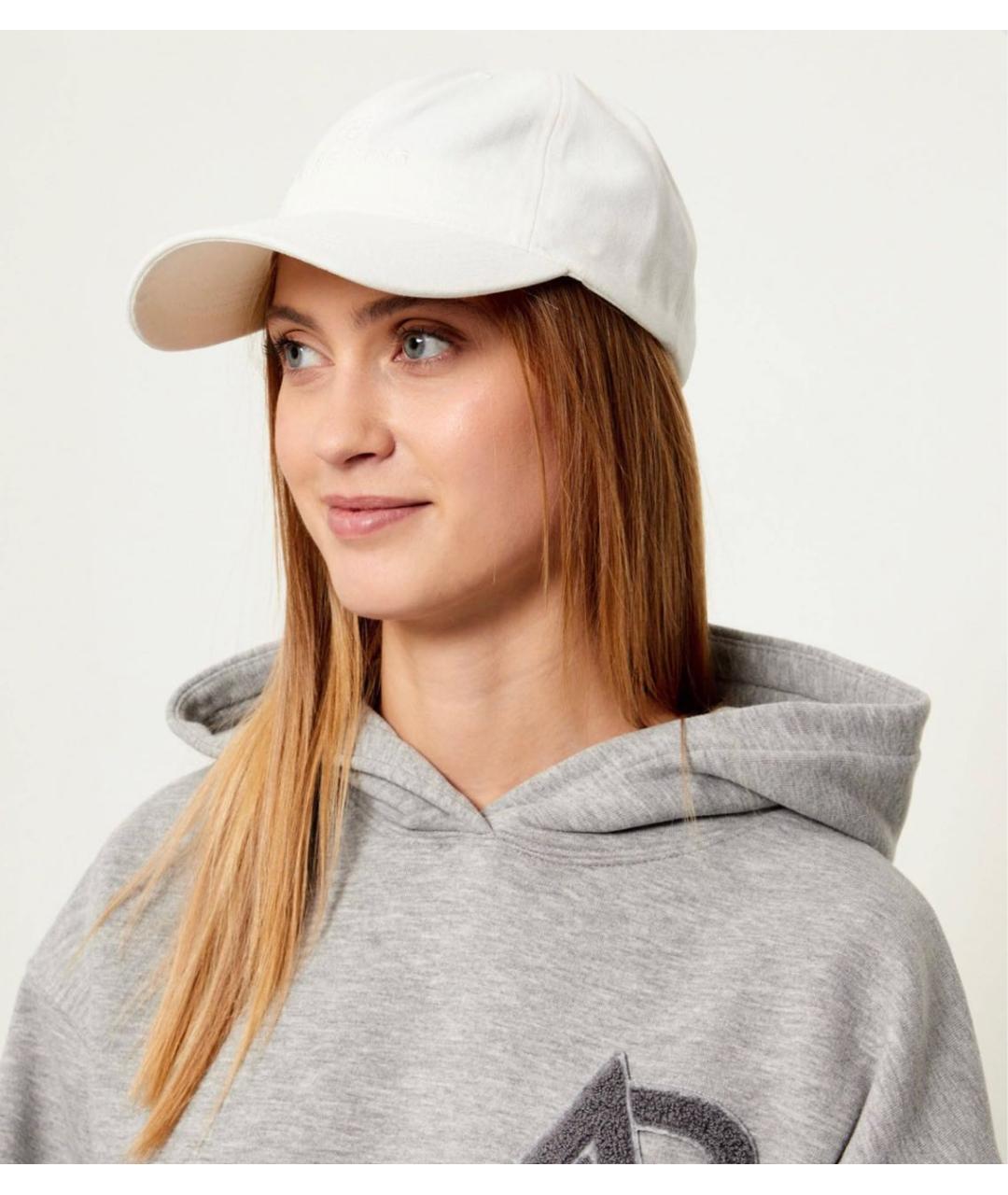 ANINE BING Белая хлопковая кепка, фото 3