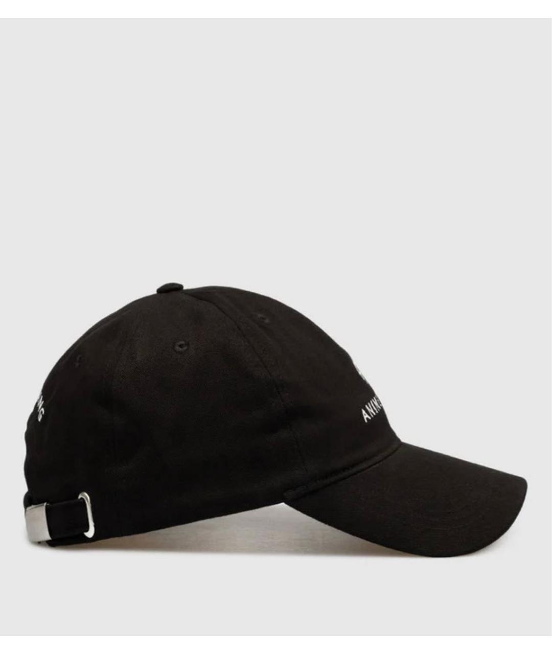 ANINE BING Черная хлопковая кепка, фото 3