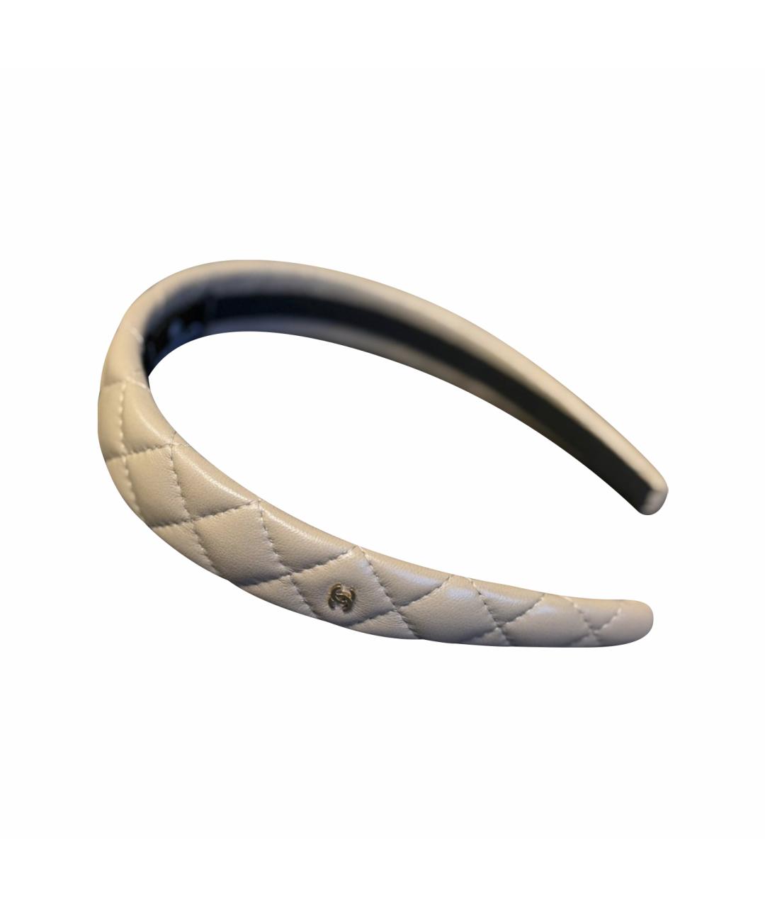 CHANEL Бежевый ободок, фото 1