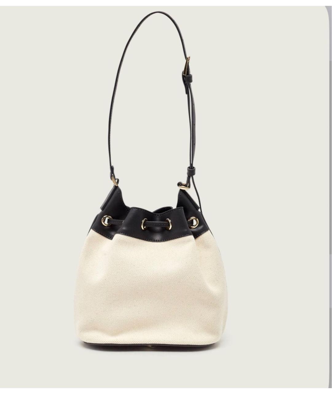 ANINE BING Бежевая тканевая сумка через плечо, фото 3