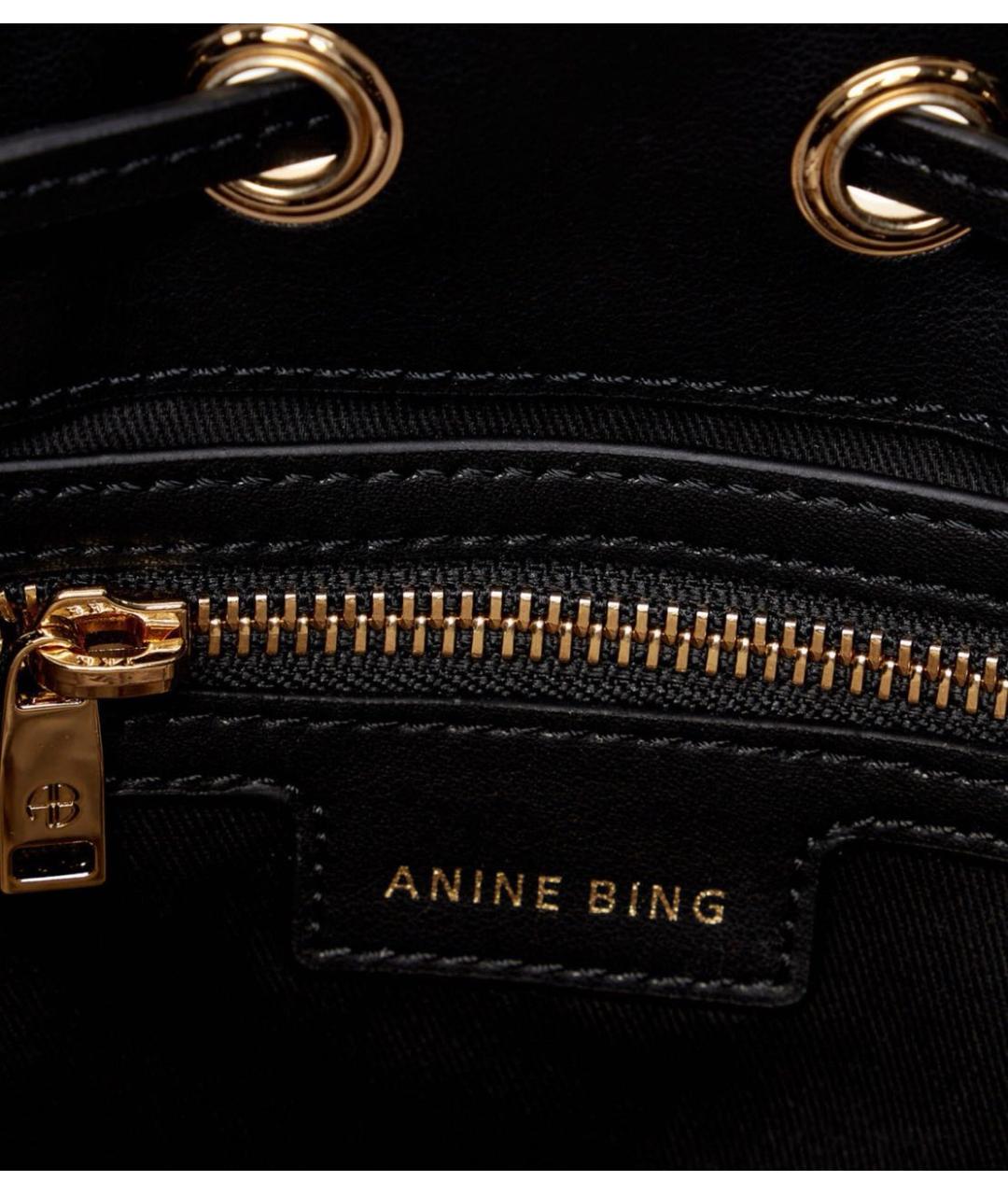 ANINE BING Бежевая тканевая сумка через плечо, фото 7