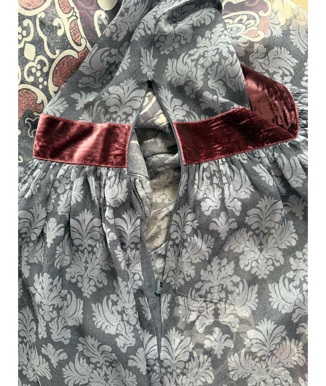 ALBERTA FERRETTI Шелковое вечернее платье, фото 5