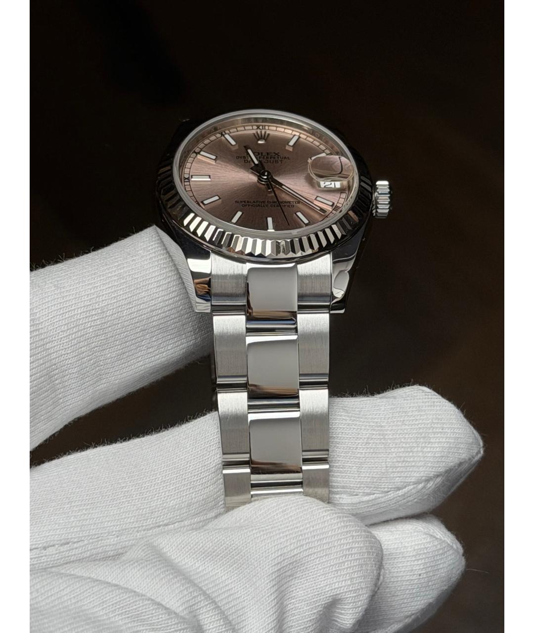 ROLEX Розовые часы, фото 5