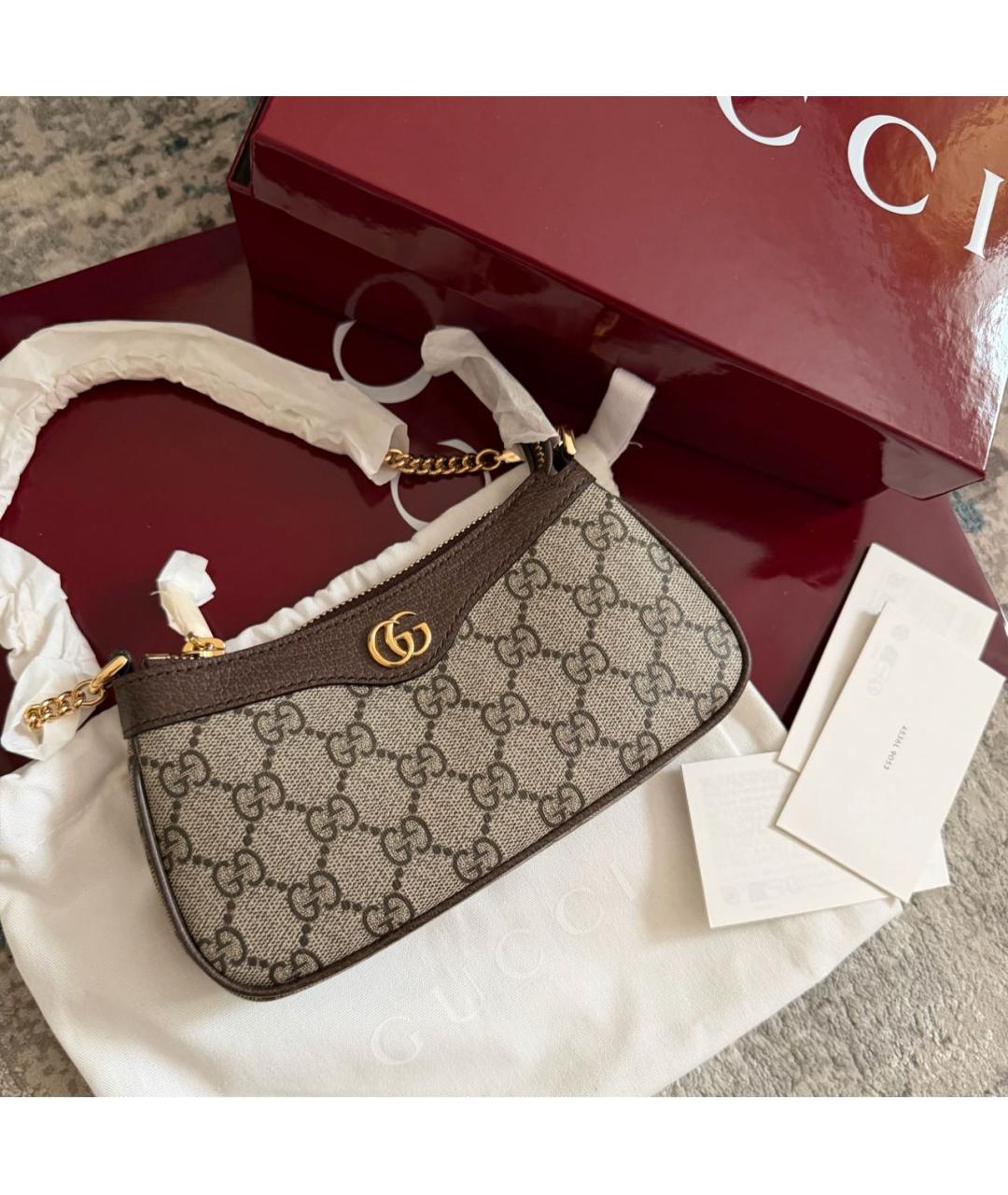 GUCCI Бежевая сумка через плечо, фото 3