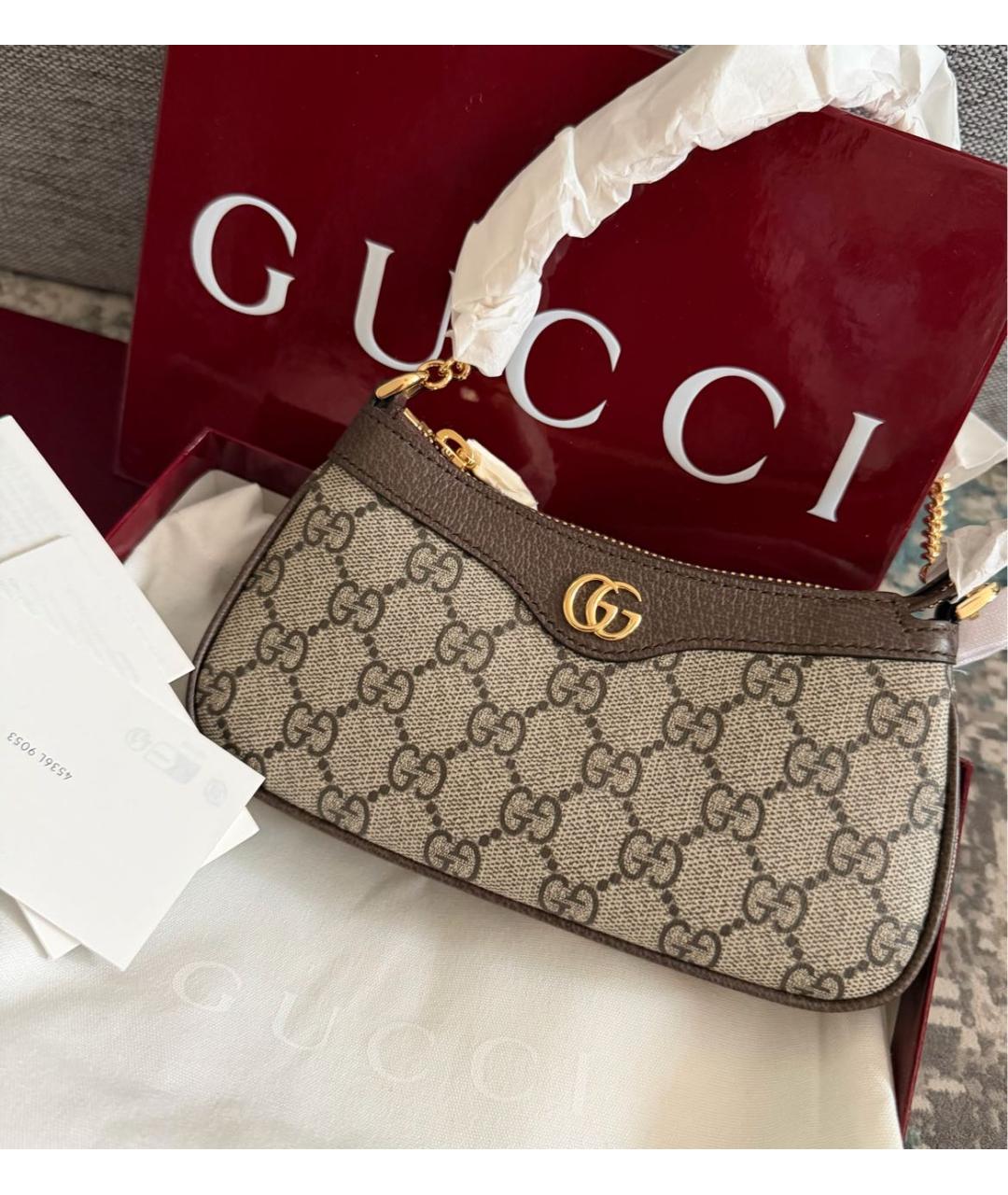 GUCCI Бежевая сумка через плечо, фото 5