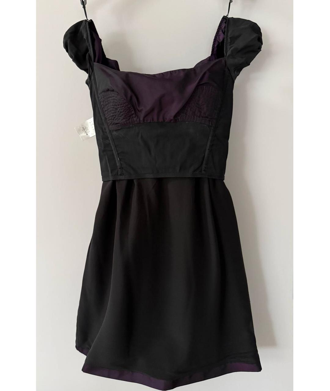 CHRISTIAN DIOR Фиолетовое шелковое коктейльное платье, фото 8