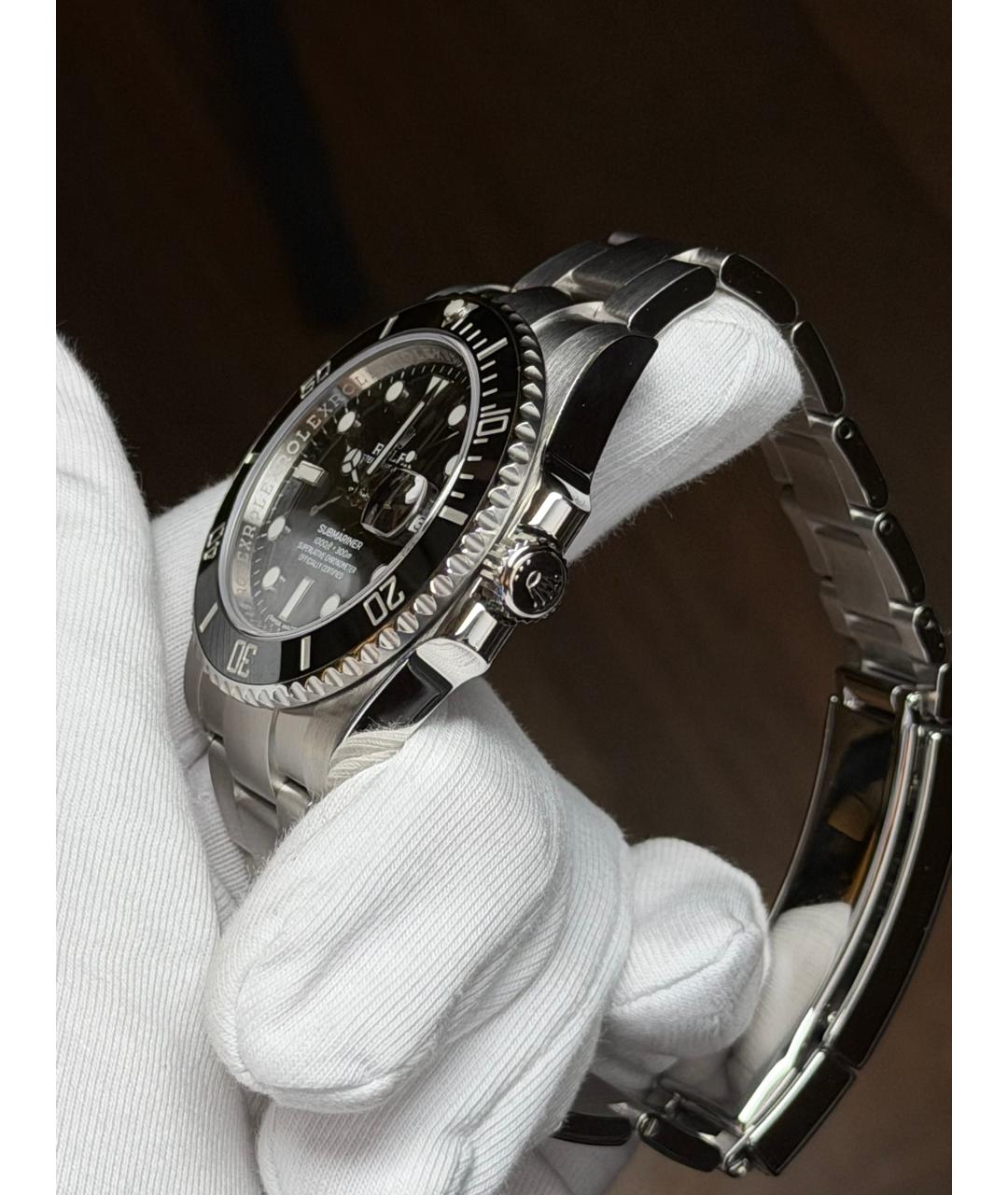 ROLEX Черные часы, фото 4