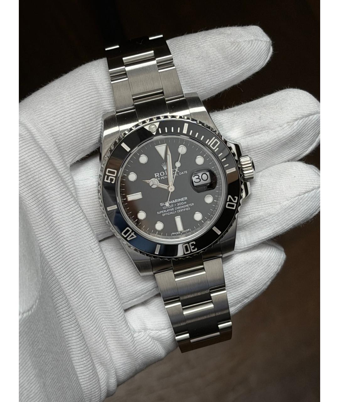 ROLEX Черные часы, фото 2