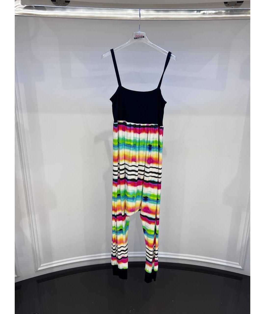 JEAN PAUL GAULTIER Мульти вискозный комбинезон, фото 4