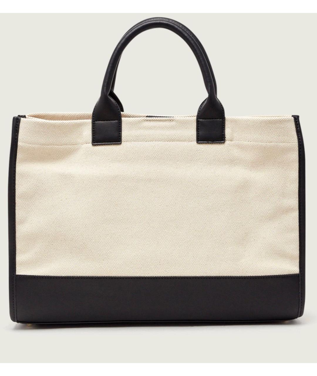 ANINE BING Бежевая хлопковая сумка тоут, фото 3