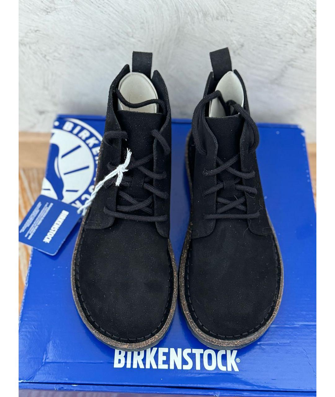 BIRKENSTOCK Черные замшевые ботинки, фото 2