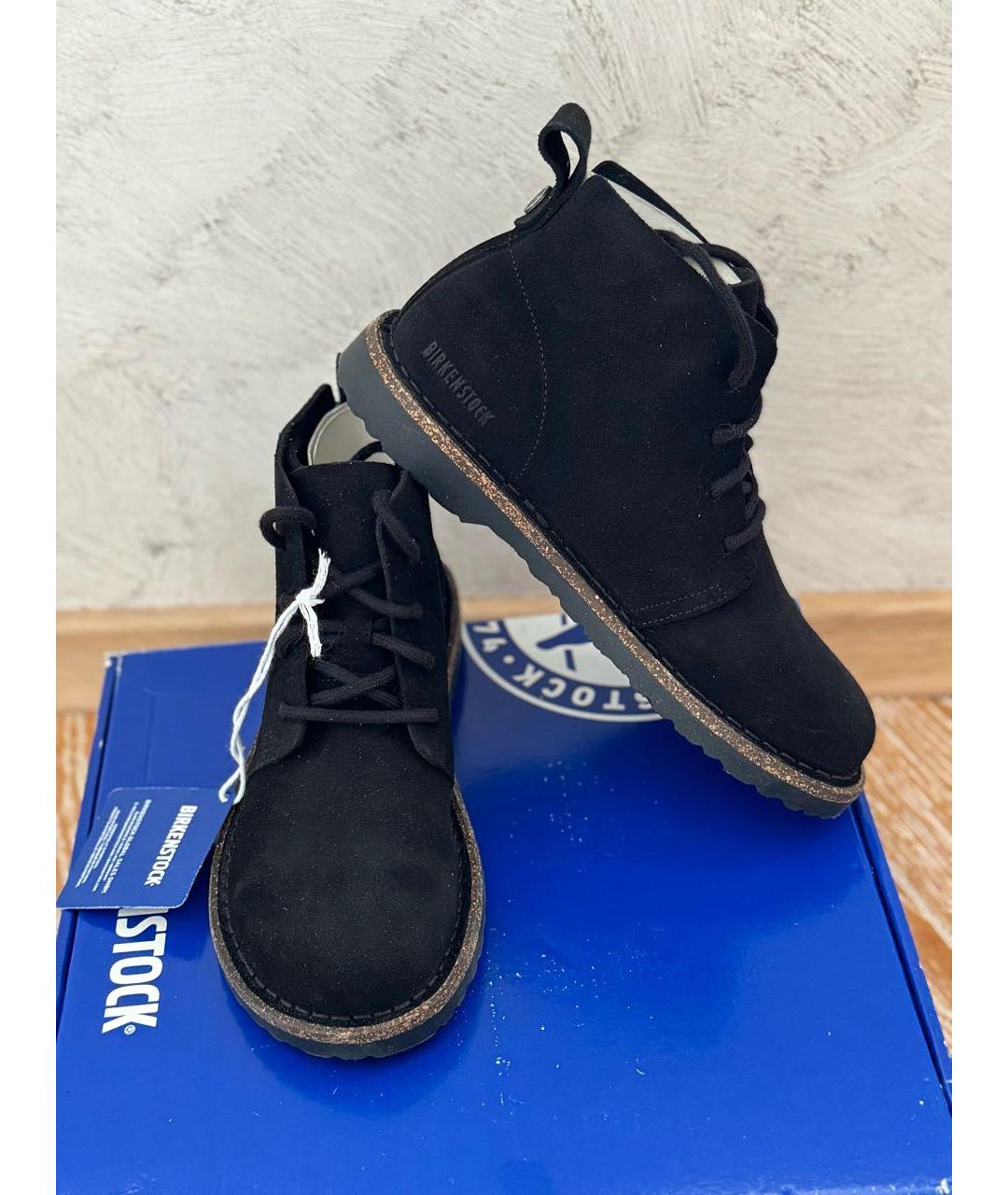 BIRKENSTOCK Черные замшевые ботинки, фото 3