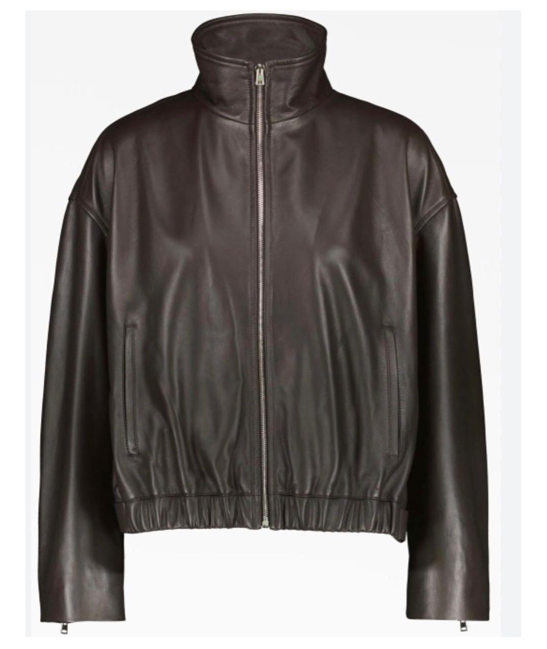 YVES SALOMON Коричневая кожаная куртка, фото 9